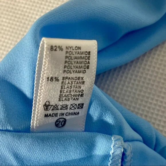 Qinsen Sexy Straps Halter Cross Front High Cut Thong 2 Piece Bikini Swimsuit Set - Picture 10 of 11